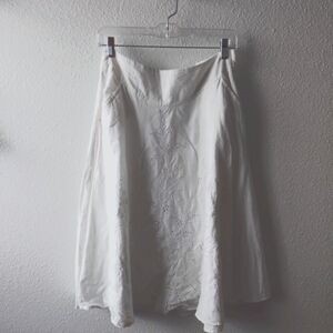 White boho skirt